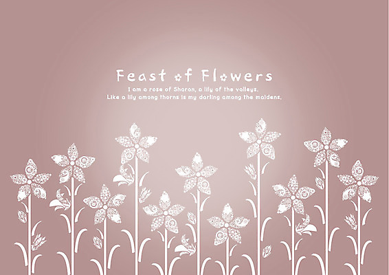 EPS 식물 템플릿 문자 문양 영어 꽃 백그라운드 무늬 꽃무늬 패턴 카드템플릿 사람없음 단어 갈색 파티 축제 잔치 이미지템플릿 카드프레임 컬러 카드_감사 프레임 이벤트 파일형식 벡터