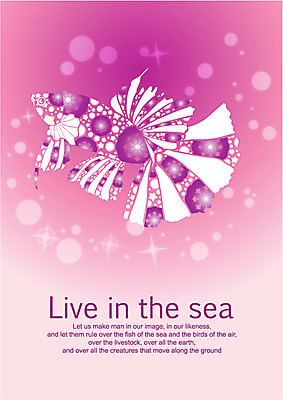 EPS 동물 템플릿 문자 한마리 문양 영어 바다 분홍색 백그라운드 무늬 패턴 카드템플릿 생명 어류 사람없음 라이프 단어 물방울무늬 수영 바다동물 수중동물 원형 자주색 이미지템플릿 카드프레임 도형 1 컬러 카드_감사 프레임 생활 수상스포츠 파일형식 벡터