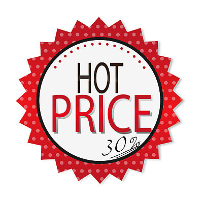 EPS 아이콘 사람없음 빨간색 꼬리표 라벨 세일 물방울무늬 가격 30% HOT 2D아이콘 컬러 무늬 프레임 퍼센트 파일형식 벡터