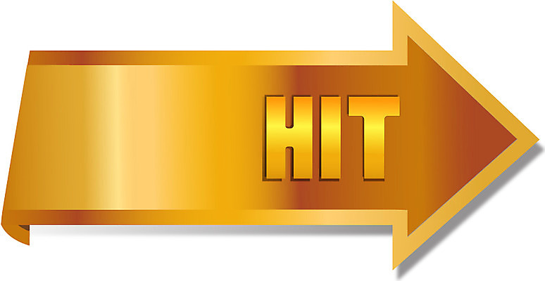 EPS 아이콘 화살표 사람없음 노란색 꼬리표 라벨 HIT 히트 2D아이콘 컬러 프레임 파일형식 벡터