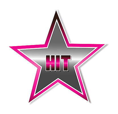 EPS 아이콘 별 분홍색 사람없음 꼬리표 라벨 HIT 히트 2D아이콘 자연요소 컬러 프레임 파일형식 벡터