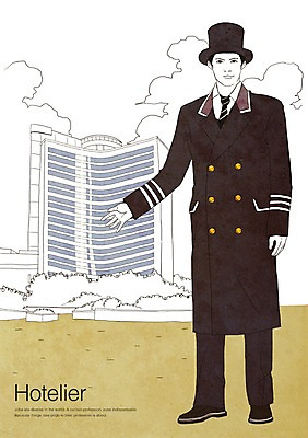 PSD 구름 직업 남자 일러스트 호텔 안내 한명 사람 성인 건물 서비스업 서비스 호텔리어 남자만 남자한명만 성인남자만 성인만 국내일러스트 자연요소 1 건축물 산업 숙소 파일형식