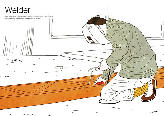 PSD 직업 남자 일러스트 한명 사람 성인 건설현장 용접 용접공 용접기 용접마스크 남자만 남자한명만 성인남자만 성인만 국내일러스트 1 건설업 마스크 파일형식