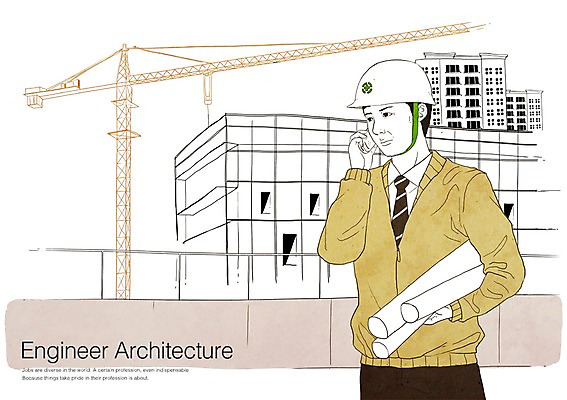 PSD 직업 남자 일러스트 한명 사람 성인 건설현장 안전모 헬멧 건축가 전화기 통화 남자만 남자한명만 성인남자만 성인만 국내일러스트 1 모션 건설업 안전장비 보호장비 파일형식