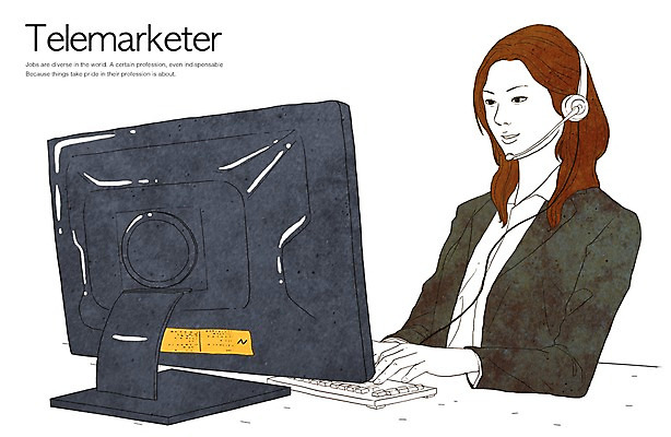 PSD 직업 여자 일러스트 한명 사람 성인 컴퓨터 헤드폰 상담원 서비스업 서비스 텔레마케팅 통화 여자만 여자한명만 성인여자만 성인만 국내일러스트 1 산업 음향기기 모션 전자제품 사무원 파일형식