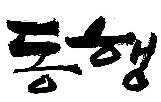 EPS 문자 손글씨 백그라운드 일러스트 캘리그라피 타이포그라피 글자캘리그라피 한글 사람없음 단어 동행 동반 동반자 국내일러스트 파일형식 벡터