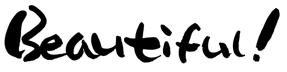 EPS 문자 손글씨 영어 백그라운드 일러스트 캘리그라피 타이포그라피 글자캘리그라피 사람없음 단어 뷰티 느낌표 beautiful 뷰티풀 국내일러스트 기호 파일형식 벡터