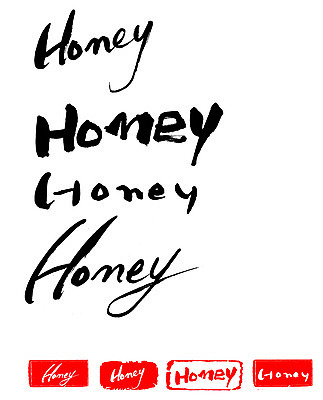 EPS 문자 손글씨 영어 문장 백그라운드 일러스트 캘리그라피 프레임 틀 타이포그라피 글자캘리그라피 사람없음 단어 세트 도장 꿀 당신 벌꿀 국내일러스트 파일형식 벡터