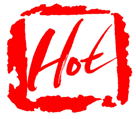 EPS 문자 손글씨 영어 문장 컬러 백그라운드 일러스트 캘리그라피 프레임 따뜻함 틀 타이포그라피 글자캘리그라피 사람없음 빨간색 단어 도장 뜨거움 열 더위 온도 HOT 국내일러스트 날씨 파일형식 벡터