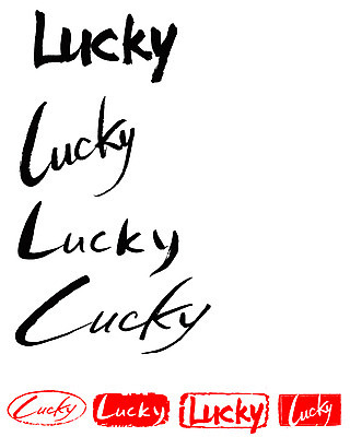 EPS 문자 손글씨 영어 문장 백그라운드 일러스트 캘리그라피 프레임 틀 타이포그라피 글자캘리그라피 사람없음 단어 세트 도장 운세 행운 러키 국내일러스트 컨셉 파일형식 벡터