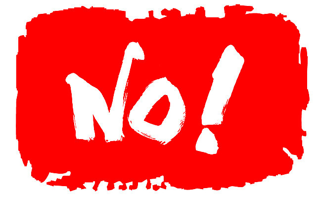 EPS 문자 손글씨 영어 문장 컬러 백그라운드 일러스트 캘리그라피 프레임 경고 틀 타이포그라피 글자캘리그라피 사람없음 빨간색 단어 도장 금지 선택 느낌표 거절 아니오 답변 부정 국내일러스트 기호 컨셉 파일형식 벡터