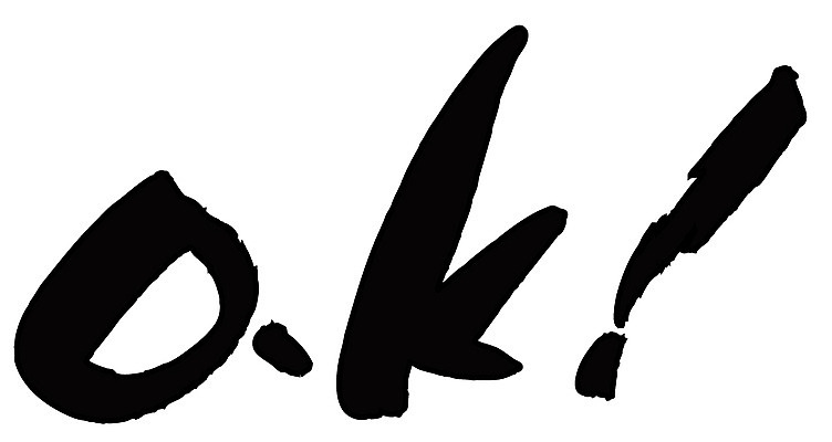 EPS 문자 손글씨 영어 백그라운드 일러스트 캘리그라피 타이포그라피 글자캘리그라피 사람없음 단어 느낌표 OK 승낙 긍정 동의 국내일러스트 기호 컨셉 손짓 파일형식 벡터