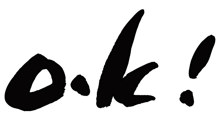 EPS 문자 손글씨 영어 백그라운드 일러스트 캘리그라피 타이포그라피 글자캘리그라피 사람없음 단어 느낌표 OK 승낙 긍정 동의 국내일러스트 기호 컨셉 손짓 파일형식 벡터