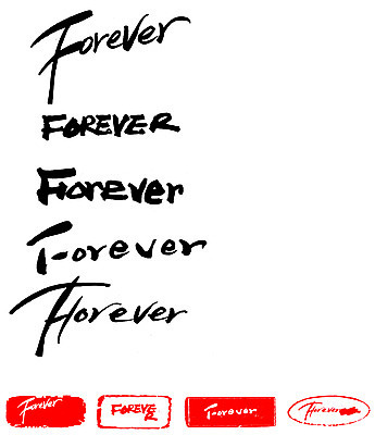 EPS 문자 손글씨 영어 문장 백그라운드 일러스트 캘리그라피 프레임 틀 타이포그라피 글자캘리그라피 사람없음 단어 세트 도장 영원 포에버 국내일러스트 파일형식 벡터