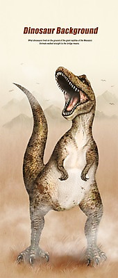 PSD 동물 한마리 아시아 백그라운드 일러스트 파충류 사람없음 신비 공룡 공룡백그라운드 백악기후기 육식공룡 타르보사우루스 국내일러스트 1 나라 컨셉 백악기 파일형식