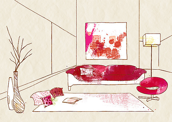 PSD 화분 가구 백그라운드 거실 의자 일러스트 조명 실내 사람없음 장식 인테리어 소파 카펫 매트 스탠드 응접실 오브젝트 국내일러스트 디자인 생활용품 내부 파일형식