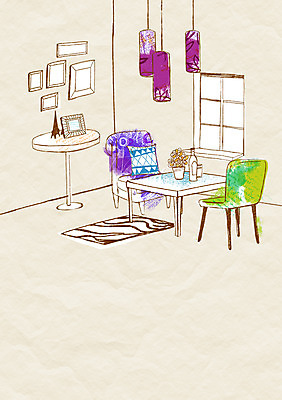 PSD 가구 액자 백그라운드 의자 일러스트 창문 탁자 전등 조명 실내 사람없음 장식 인테리어 꽃병 카페 오브젝트 안식처 국내일러스트 디자인 꽃 생활용품 휴식 내부 상점 파일형식