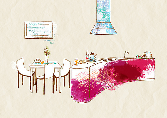 PSD 가구 백그라운드 일러스트 식탁 탁자 주방용품 실내 사람없음 장식 인테리어 주방 오브젝트 싱크대 환기구 국내일러스트 디자인 생활용품 내부 개수대 환풍기 파일형식