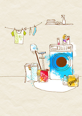 PSD 가구 백그라운드 일러스트 선반 실내 사람없음 장식 인테리어 가전제품 빨래 빨랫줄 청소도구 세제 오브젝트 세탁기 세탁실 국내일러스트 디자인 줄 생활용품 가사 내부 도구 청소 파일형식
