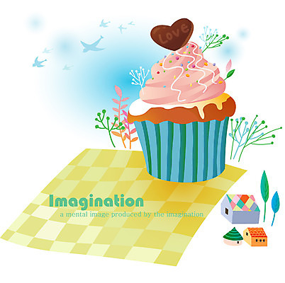 EPS 모양 구름 잎 일러스트 상상 조류 나뭇잎 주택 사랑 사람없음 장식 판타지 마을 초콜릿 하트 숲 컵케이크 국내일러스트 자연요소 식물 동물 감정 디저트 건물 케이크 파일형식 벡터