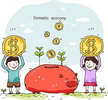 EPS 기호 딸 아들 어린이 돈 일러스트 표시 남매 미소 웃음 사람 소녀 소년 두명 경제 새싹 달러 동전 저축 돼지저금통 저금통 자녀 절약 가정경제 금화 어린이만 금융의날 국내일러스트 식물 문자 여자 남자 컨셉 가정 가족 표정 금융 재산 황금 파일형식 벡터 법정기념일