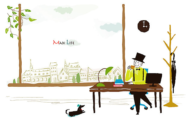 EPS 동물 캐릭터 모자 한마리 라이프스타일 남자 시계 맨라이프 일러스트 우산 나뭇잎 한명 사람 풍경 성인 라이프 책 비즈니스라이프 반려동물 컴퓨터 사무실 스탠드 도시 개 강아지 옷걸이 책상 남성라이프 남자만 남자한명만 성인남자만 성인만 국내일러스트 일러캐릭터 1 잡화 가구 잎 비즈니스 포유류 조명 생활 전자제품 파일형식 벡터