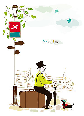 EPS 동물 구름 캐릭터 모자 한마리 라이프스타일 남자 맨라이프 여행 가로등 일러스트 우산 조류 나뭇잎 한명 사람 성인 취미 라이프 반려동물 여행가방 도시 표지판 개 강아지 남성라이프 남자만 남자한명만 성인남자만 성인만 국내일러스트 일러캐릭터 자연요소 1 잡화 공공시설 잎 가방 포유류 알림판 생활 파일형식 벡터