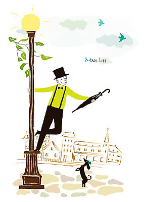 EPS 동물 캐릭터 모자 한마리 라이프스타일 남자 맨라이프 가로등 일러스트 우산 거리 한명 사람 성인 취미 라이프 반려동물 산책 도시 개 강아지 남성라이프 남자만 남자한명만 성인남자만 성인만 국내일러스트 일러캐릭터 1 잡화 공공시설 포유류 휴식 생활 파일형식 벡터