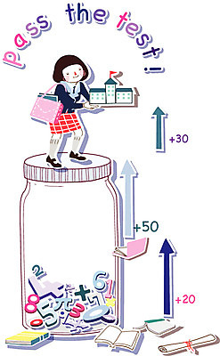 EPS 학생 여학생 여자 교육 교복 일러스트 유리병 한명 미소 웃음 사람 10대 숫자 수능 발전 목표 계획 입시 대학교 수험생 성적 열정 점수 합격통지서 여자만 여자한명만 십대만 십대여자만 십대여자한명만 국내일러스트 문자 1 옷 감정 컨셉 학교 청소년 고등학생 병_용기 표정 학습 시험 합격 파일형식 벡터