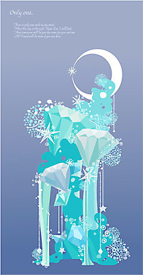 EPS 모양 구름 별 백그라운드 무늬 패턴 일러스트 사람없음 빛 반짝임 판타지 달 화려 초승달 신비 보석 다이아몬드 국내일러스트 자연요소 컨셉 모션 상상 광석 파일형식 벡터