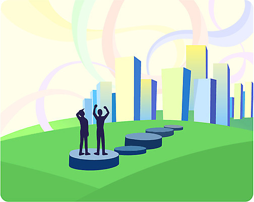 EPS 남자 실루엣 일러스트 비즈니스 직장 서기 사람 성인 두명 건물 구직 목표 취업준비생 열정 단계 관문 취업문 남자만 성인남자만 성인만 국내일러스트 건축물 감정 컨셉 회사 모션 촬영기법 파일형식 벡터