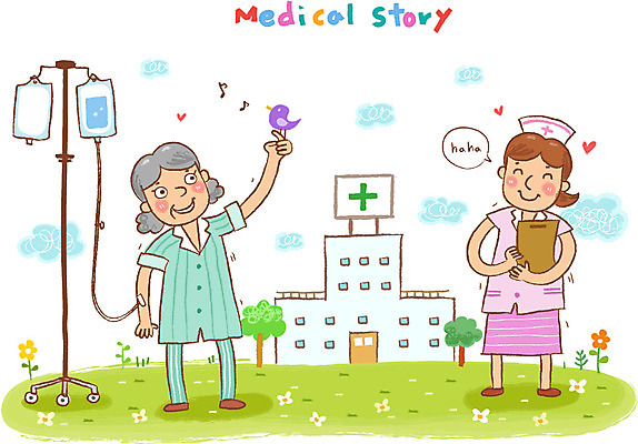 EPS 여자 노년 할머니 일러스트 의학 건강 병원 미소 웃음 사람 성인 두명 치료 건강관리 환자 간호사 도움 보호 질병 링거 복지 질병관리 70대 요양 환자복 입원 여자만 성인여자만 노인만 성인만 노인여자만 국내일러스트 옷 컨셉 의료기기 표정 관리 의료진 간호 사회이슈 파일형식 벡터