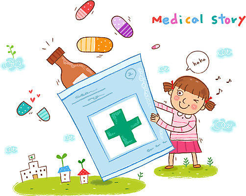 EPS 어린이 일러스트 의학 건강 병원 한명 미소 웃음 사람 소녀 치료 10대 알약 약 건강관리 환자 도움 보호 질병 약국 복지 질병관리 처방 약봉투 여자만 여자한명만 소녀만 국내일러스트 1 여자 컨셉 청소년 봉투 표정 관리 사회이슈 어린이만 파일형식 벡터