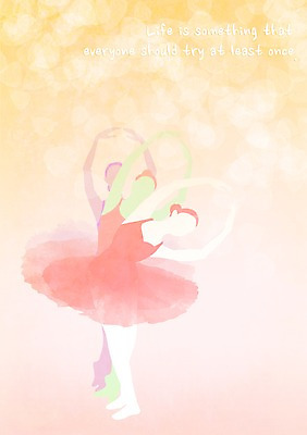 PSD 템플릿 문자 문양 영어 여자 포즈 백그라운드 무늬 카드템플릿 사람 세명 단어 물방울무늬 댄서 춤 발레 발레리나 이미지템플릿 직업 문화예술 카드_감사 파일형식