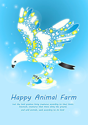 EPS 동물 템플릿 문자 척추동물 한마리 문양 영어 하늘색 백그라운드 무늬 패턴 카드템플릿 조류 사람없음 단어 물방울무늬 물방울 원형 공기방울 독수리 이미지템플릿 카드프레임 도형 1 카드_감사 프레임 파란색 파일형식 벡터