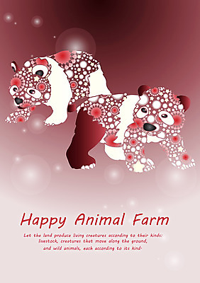 EPS 동물 템플릿 문자 척추동물 문양 육지동물 영어 백그라운드 두마리 무늬 패턴 카드템플릿 곰 포유류 사람없음 단어 갈색 물방울무늬 물방울 원형 판다 공기방울 육식동물 이미지템플릿 카드프레임 도형 컬러 2 카드_감사 프레임 파일형식 벡터