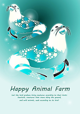 EPS 동물 템플릿 문자 척추동물 문양 영어 야생동물 백그라운드 두마리 무늬 패턴 카드템플릿 포유류 사람없음 단어 물방울무늬 수중동물 물방울 원형 물개 공기방울 청록색 이미지템플릿 카드프레임 도형 컬러 2 카드_감사 프레임 바다동물 파일형식 벡터