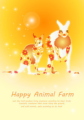 EPS 동물 템플릿 문자 척추동물 문양 육지동물 영어 백그라운드 두마리 무늬 패턴 카드템플릿 포유류 사람없음 단어 노란색 물방울무늬 물방울 원형 공기방울 캥거루 이미지템플릿 카드프레임 도형 컬러 2 카드_감사 프레임 파일형식 벡터