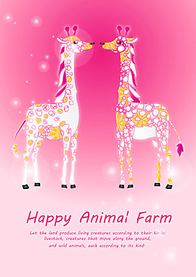 EPS 동물 템플릿 문자 척추동물 문양 육지동물 영어 야생동물 분홍색 백그라운드 두마리 무늬 패턴 카드템플릿 포유류 사람없음 단어 물방울무늬 물방울 원형 기린 공기방울 이미지템플릿 카드프레임 도형 컬러 2 카드_감사 프레임 파일형식 벡터