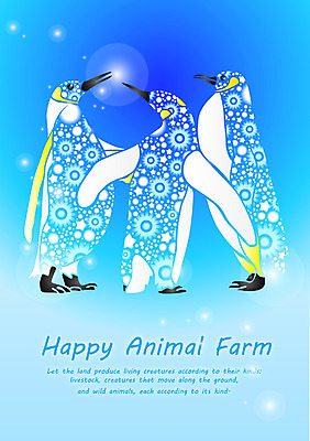 EPS 동물 템플릿 문자 척추동물 문양 영어 백그라운드 무늬 패턴 카드템플릿 조류 세마리 사람없음 파란색 단어 물방울무늬 물방울 원형 공기방울 펭귄 이미지템플릿 카드프레임 도형 컬러 카드_감사 프레임 3 파일형식 벡터