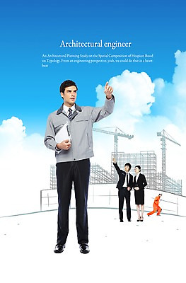 PSD 서양인 외국인 구름 편집이미지 직업 여자 남자 건축 하늘 공사 미소 웃음 사람 동양인 손짓 여러명 성인 건설현장 설계도 한국인 건축가 철근 뼈대 서류판 시공 작업자 성인만 이미지편집 자연요소 다수 모션 건설업 표정 인종 사무용품 파일형식