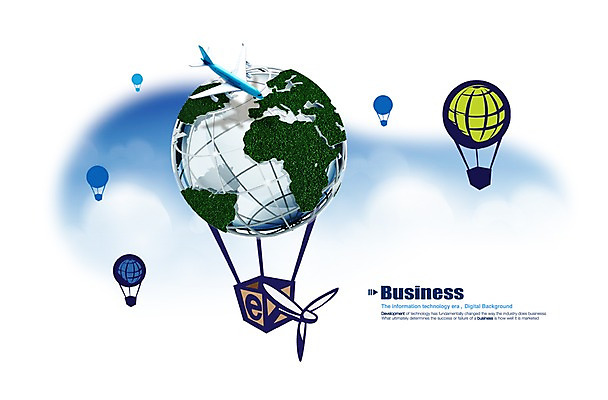 PSD 편집이미지 비즈니스 하늘 비행기 사람없음 지구본 사무용품 열기구 오브젝트 이미지편집 항공교통 문구용품 대중교통 파일형식