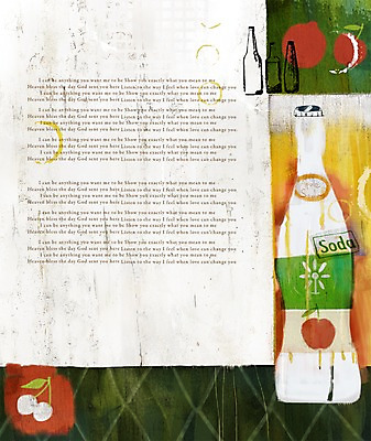 PSD 영어 음료 문장 백그라운드 과일 일러스트 유리병 사람없음 빈티지 앵두 병 빈티지배경 소다 국내일러스트 문자 식기 열매 컨셉 병_용기 파일형식