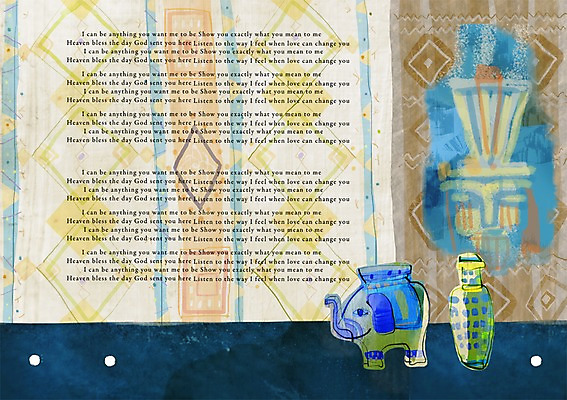 PSD 영어 문장 백그라운드 일러스트 코끼리 사람없음 장식 꽃병 빈티지 오브젝트 빈티지배경 헝겊 국내일러스트 문자 꽃 컨셉 포유류 파일형식 천_직물