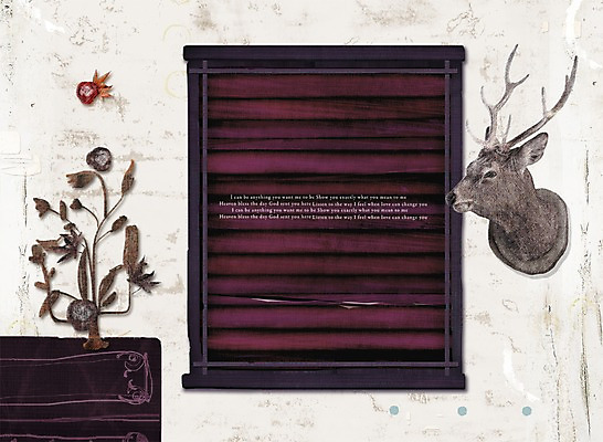 PSD 영어 문장 백그라운드 일러스트 창문 사슴 사람없음 장식 빈티지 빈티지배경 장식장 사슴뿔 국내일러스트 문자 가구 컨셉 포유류 뿔 파일형식