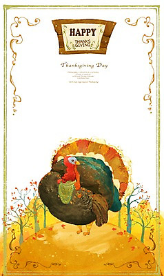 PSD 나무 동물 한마리 계절 기독교 종교 백그라운드 단풍 일러스트 조류 사람없음 팻말 가을 덩굴 테두리 추수감사절 칠면조 가을배경 국내일러스트 식물 1 잎 프레임 파일형식 가을_계절