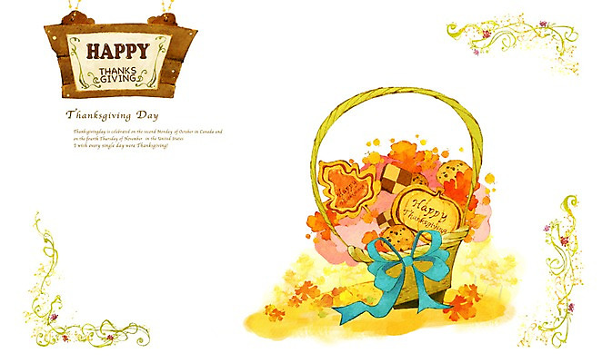 PSD 계절 리본 기독교 종교 백그라운드 단풍 낙엽 일러스트 선물 사람없음 바구니 쿠키 팻말 가을 덩굴 테두리 추수감사절 가을배경 국내일러스트 식물 잎 디저트 프레임 파일형식 가을_계절