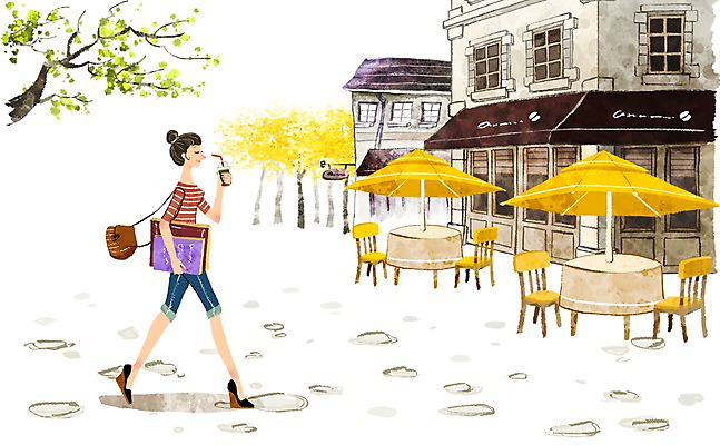 PSD 나무 라이프스타일 여자 커피 음료 백그라운드 일러스트 수채화 거리 한명 사람 20대 성인 라이프 책 30대 봄 산책 카페 파라솔 노천카페 안식처 여자만 여자한명만 성인여자만 성인만 봄배경 국내일러스트 식물 1 계절 휴식 청년 생활 장년 상점 파일형식