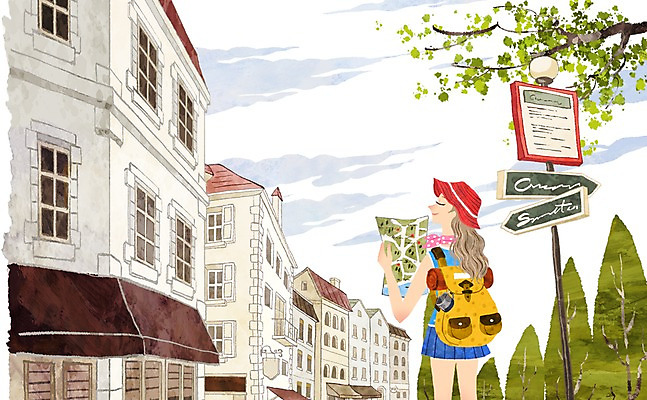 PSD 나무 구름 모자 라이프스타일 여자 여행 백그라운드 지도 가방 일러스트 수채화 한명 미소 웃음 사람 20대 성인 건물 라이프 여름 30대 표지판 배낭여행 여자만 여자한명만 성인여자만 성인만 국내일러스트 자연요소 식물 1 건축물 잡화 계절 알림판 표정 청년 생활 장년 파일형식