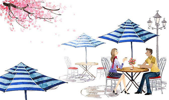 PSD 나무 라이프스타일 커플 여자 남자 길 커피 음료 백그라운드 가로등 데이트 일러스트 수채화 미소 웃음 사람 20대 성인 두명 라이프 30대 봄 카페 파라솔 성인만 봄배경 국내일러스트 식물 계절 공공시설 관계 표정 청년 생활 장년 상점 파일형식